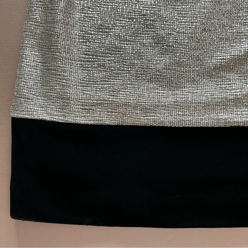 WHBM Metallic & Velvet Mini Shift Dress - Picture 12 of 13